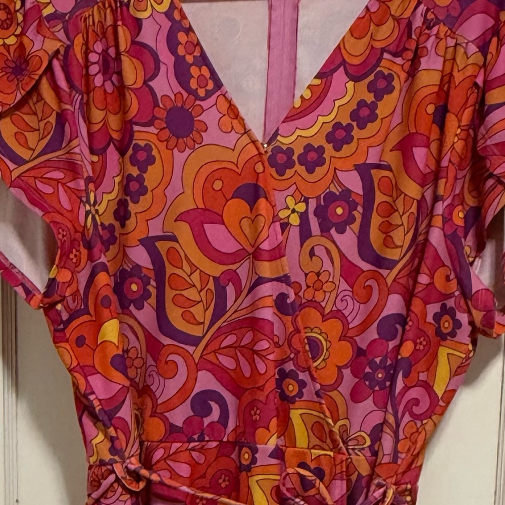 Smak Parlour fit and flare mock wrap dress, 2X